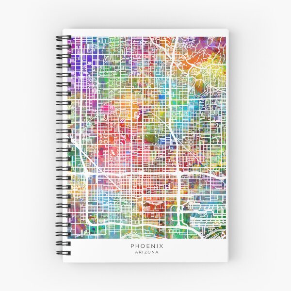 Item preview, Phoenix Arizona City Map designed and sold by ArtPrints.