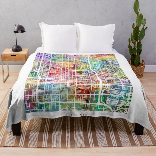 Item preview, Phoenix Arizona City Map designed and sold by ArtPrints.