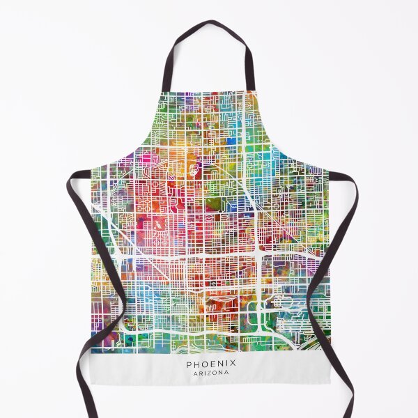 Item preview, Phoenix Arizona City Map designed and sold by ArtPrints.