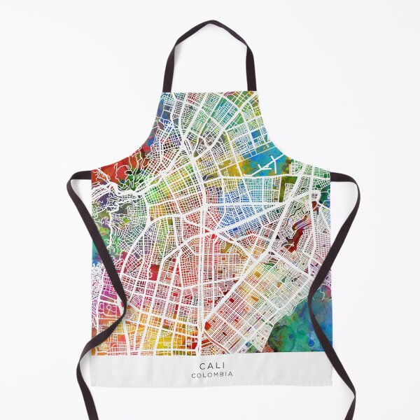 Item preview, Cali Colombia City Map designed and sold by ArtPrints.