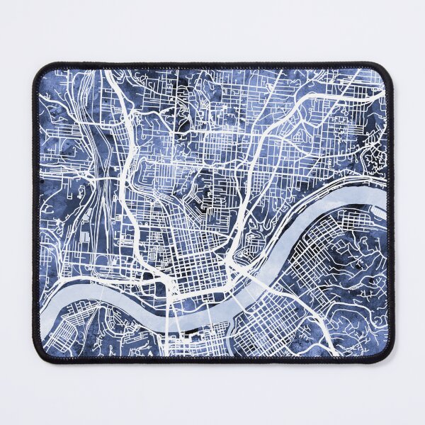 Item preview, Cincinnati Ohio City Map designed and sold by ArtPrints.