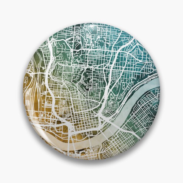 Item preview, Cincinnati Ohio City Map designed and sold by ArtPrints.