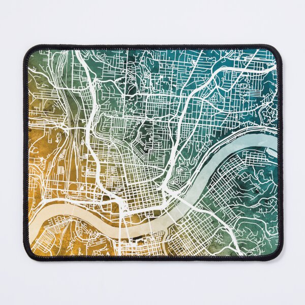 Item preview, Cincinnati Ohio City Map designed and sold by ArtPrints.
