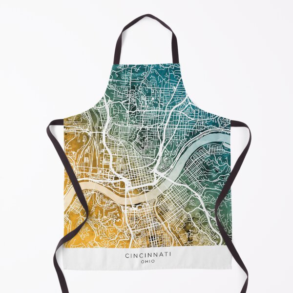 Item preview, Cincinnati Ohio City Map designed and sold by ArtPrints.