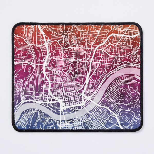 Item preview, Cincinnati Ohio City Map designed and sold by ArtPrints.