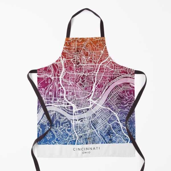 Item preview, Cincinnati Ohio City Map designed and sold by ArtPrints.