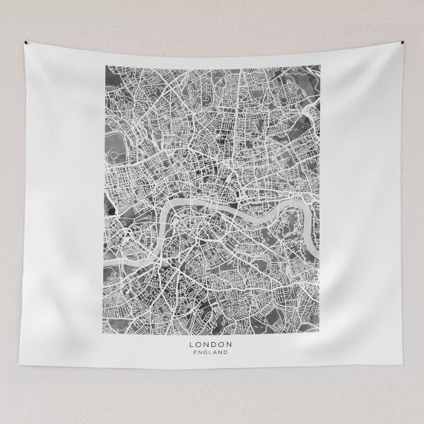 Item preview, London England Street Map designed and sold by ArtPrints.