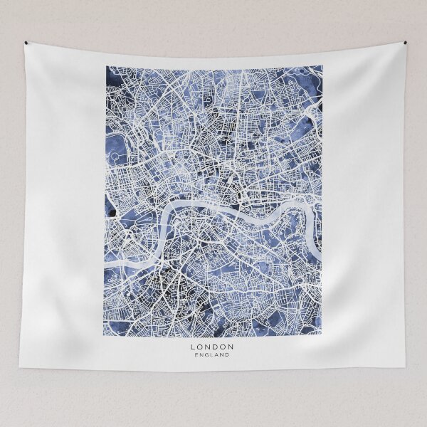 Item preview, London England Street Map designed and sold by ArtPrints.