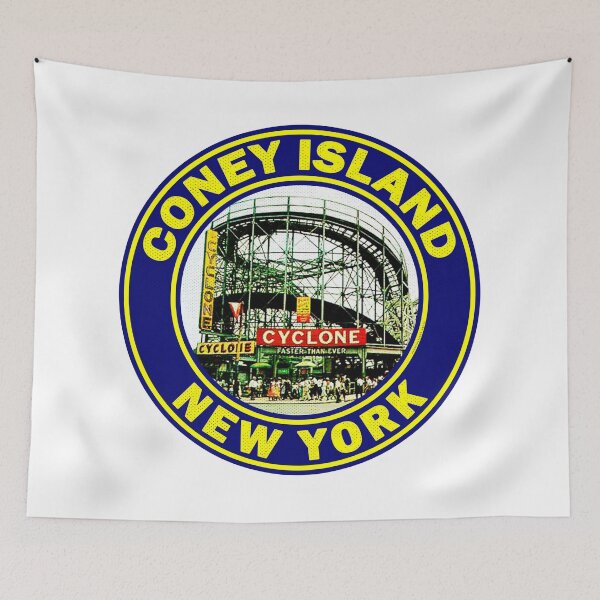 Item preview, Coney Island New York Cyclone Roller Coaster Vintage designed and sold by DESTINATIONS DECAL.