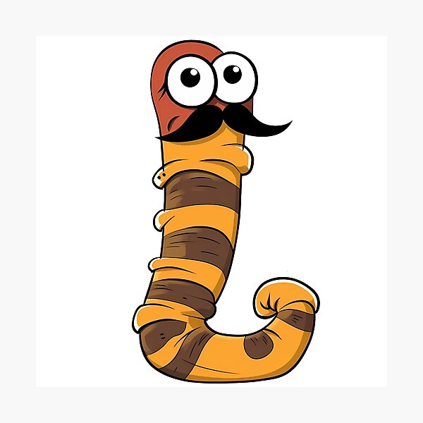 Item preview, You’re a worm with a mustache, Funny designed and sold by ArtHideaway.