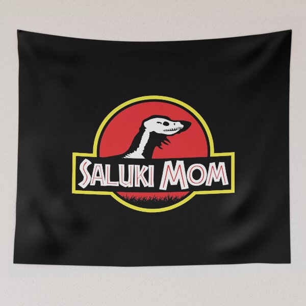 Item preview, (For Dark Background) Jurassic Saluki Mom designed and sold by More Cute Dogs.