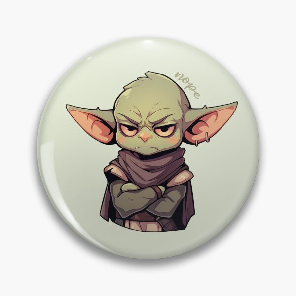 Item preview, Cute Grumpy Goblin Says Nope cuteAF designed and sold by CuteAFdesigns.