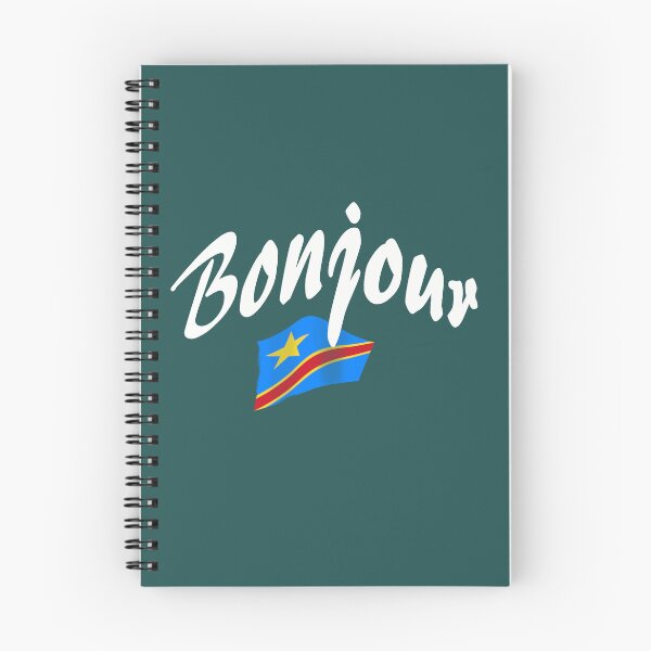 Item preview, Copy of Bonjour (hello in French) - Congo Flag designed and sold by lobodelnoir.