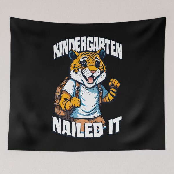 Item preview, Kindergarten Nailed It Funny Happy Tiger Boy Graduation designed and sold by GrandeDuc.