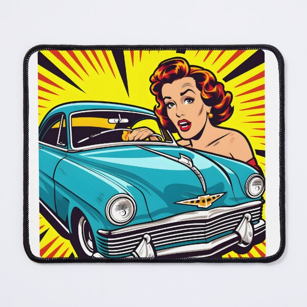 Item preview, Pop Art Woman in Awe - Captivating Wonder Sticker designed and sold by UrsaStick.