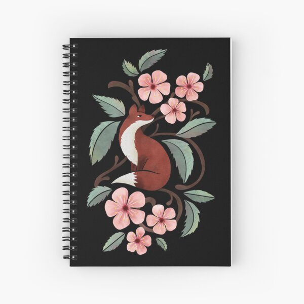 Aperçu de l'œuvre Renard dans les fleurs de cerisier créée et vendue par littleclyde.