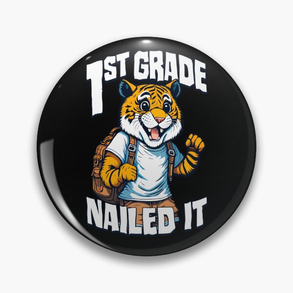 Item preview, 1st Grade Nailed It Funny Happy Tiger Boy Graduation designed and sold by GrandeDuc.