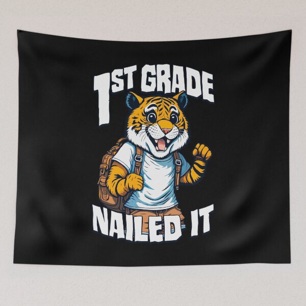 Item preview, 1st Grade Nailed It Funny Happy Tiger Boy Graduation designed and sold by GrandeDuc.