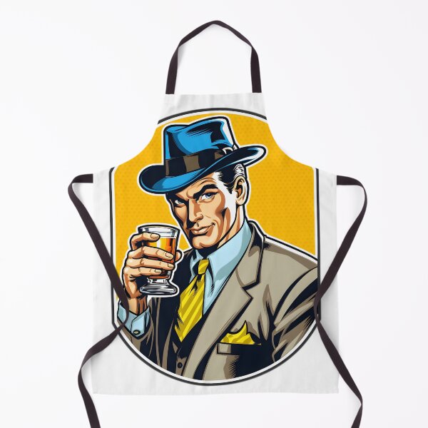 Item preview, Pop Art Elegance - Sophisticated Man with Drink Sticker designed and sold by UrsaStick.