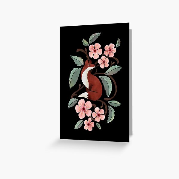 Item preview, Fox in Cherry Blossoms designed and sold by littleclyde.