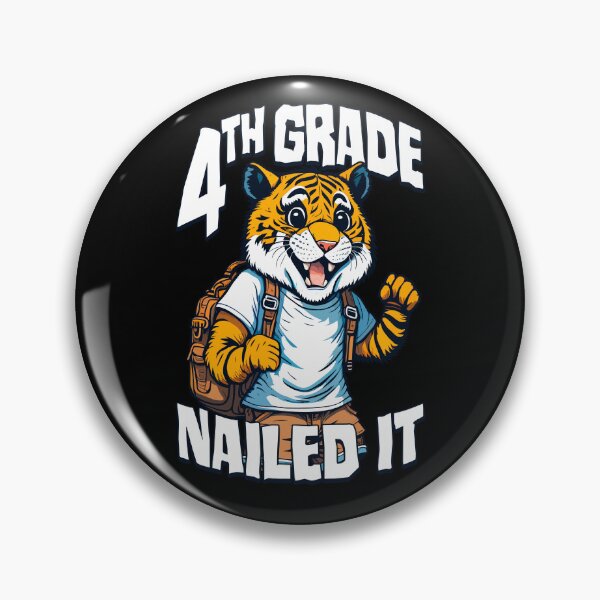 Item preview, 4th Grade Nailed It Funny Happy Tiger Boy Graduation designed and sold by GrandeDuc.
