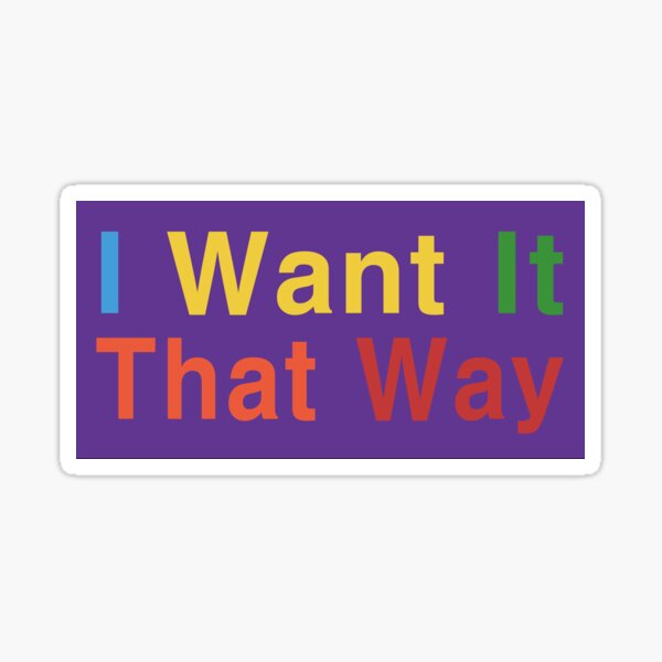 I Want It That Way - Wikipedia