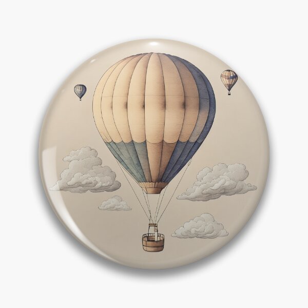 Artikelvorschau, Vintage-Bild eines Luftballons entworfen und verkauft von SimpleWallArt.