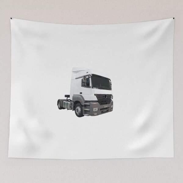 Item preview, Heavy white truck isolated on white designed and sold by goceris.
