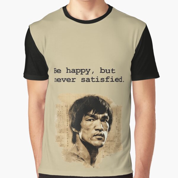 Bruce Lee sur le bonheur T-shirt graphique
