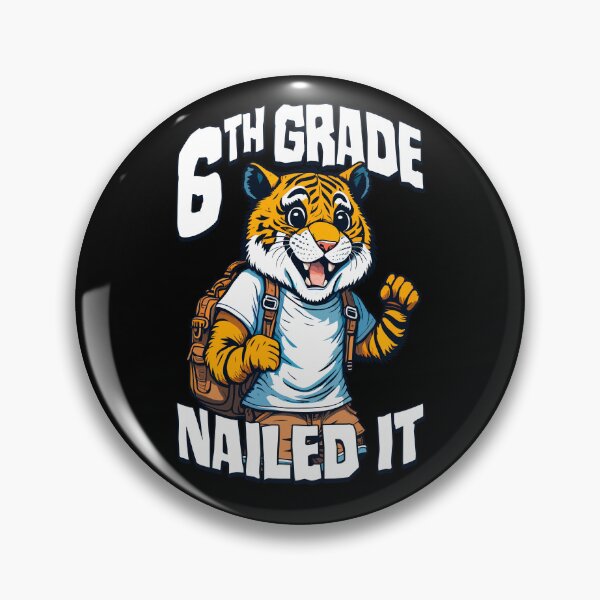 Item preview, 6th Grade Nailed It Funny Happy Tiger Boy Graduation designed and sold by GrandeDuc.