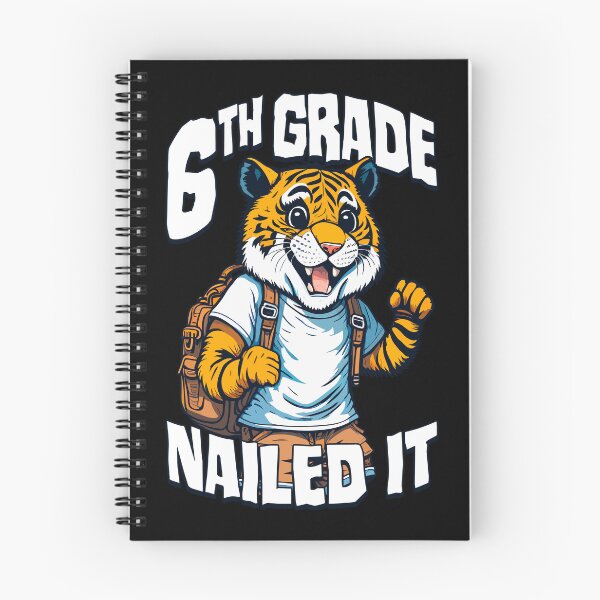 Item preview, 6th Grade Nailed It Funny Happy Tiger Boy Graduation designed and sold by GrandeDuc.