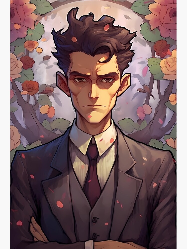 Ludwig Wittgenstein in anime style