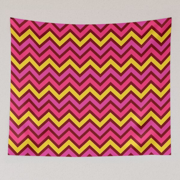 Item preview, Yellow Pink Chevron Pattern designed and sold by Aetherier.