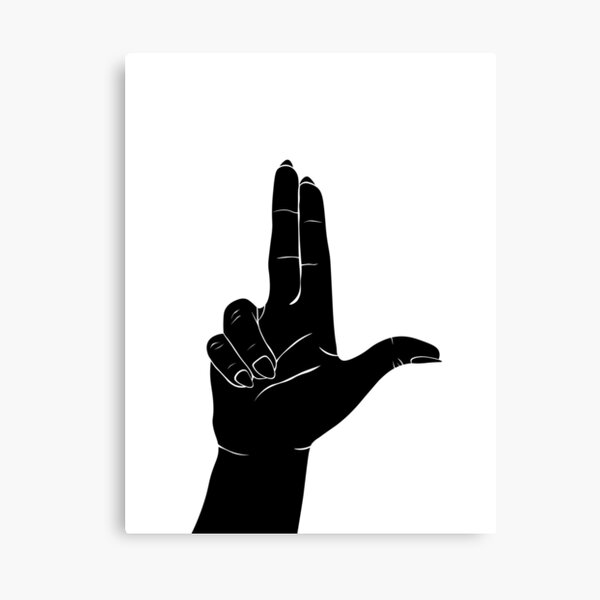 kim finger guns | Canvas Print