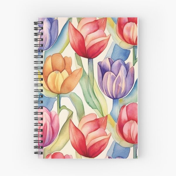 Item preview, Colourful watercolour tulips  designed and sold by Belsorriso.