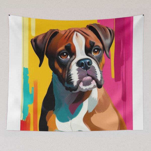 Item preview, Playful and Loyal - The Boxer's Spirited Soul designed and sold by StyleSyndicatio.