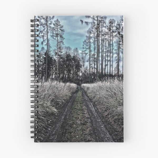Item preview, autumnal sunny blue afternoon forest road designed and sold by Michael Hofmann.