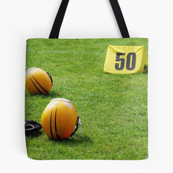Item preview, American football helmet and equipment on field designed and sold by goceris.