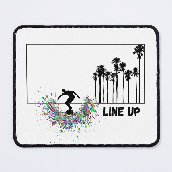Item preview, line up surfer surfing palm  designed and sold by DESIGNIRIS.