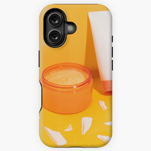 Cosmetics on yellow Funda resistente para iPhone