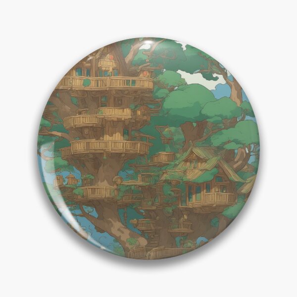 Artikelvorschau, Aerial View Isometric Treehouse: Retro Aesthetics and 8K Resolution for Digital Painting Masterpiece entworfen und verkauft von RedArtG09.