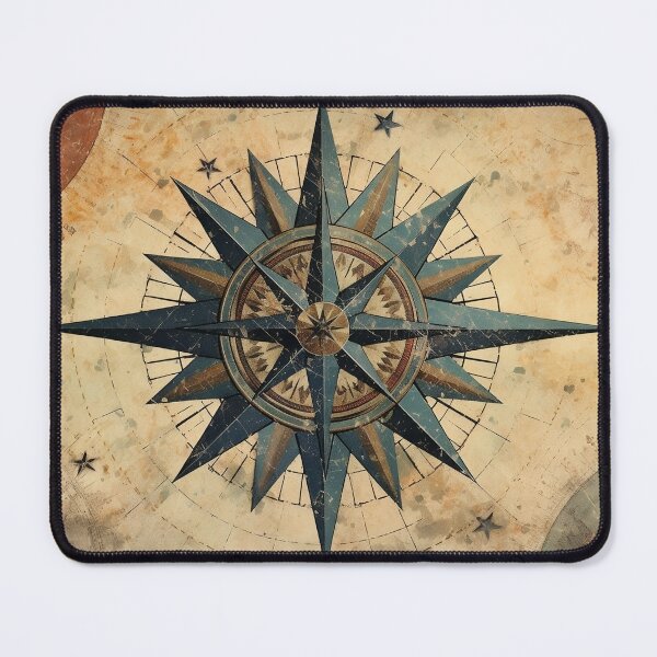 Item preview, Vintage Cosmic Star Compass Pattern designed and sold by TPhanDesign.