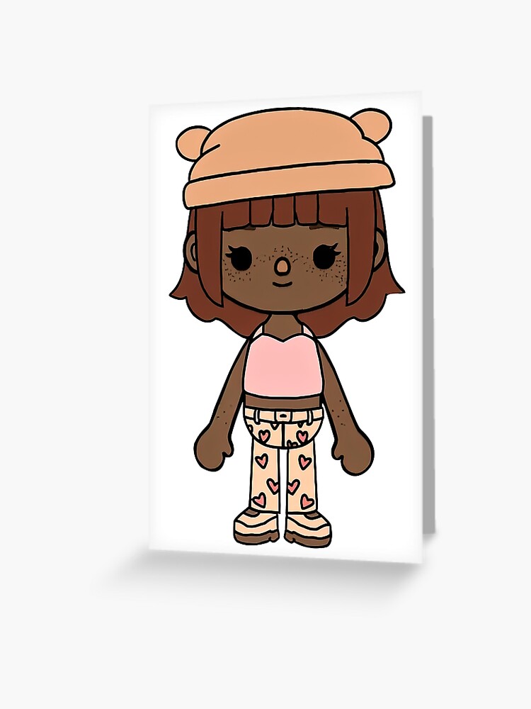 Wednesday Toca Boca Paper Doll Greeting Card for Sale by