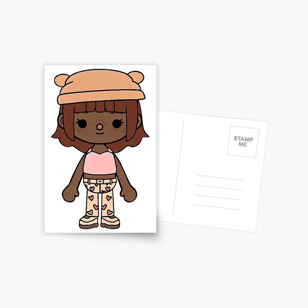 Wednesday Toca Boca Paper Doll Greeting Card for Sale by