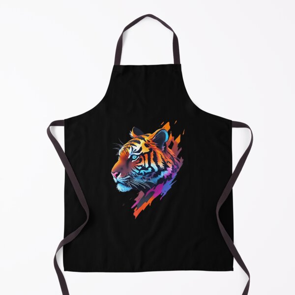 Item preview, Tiger, head, drawing, neon, colours designed and sold by Hypershirty.