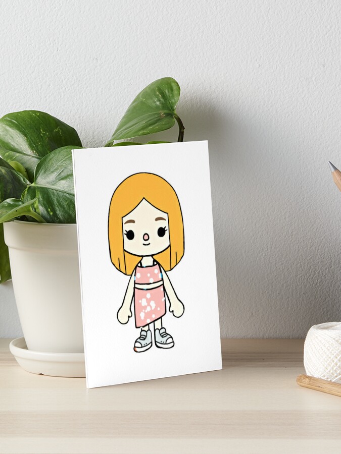 Wednesday Toca Boca Paper Doll Canvas Print for Sale by