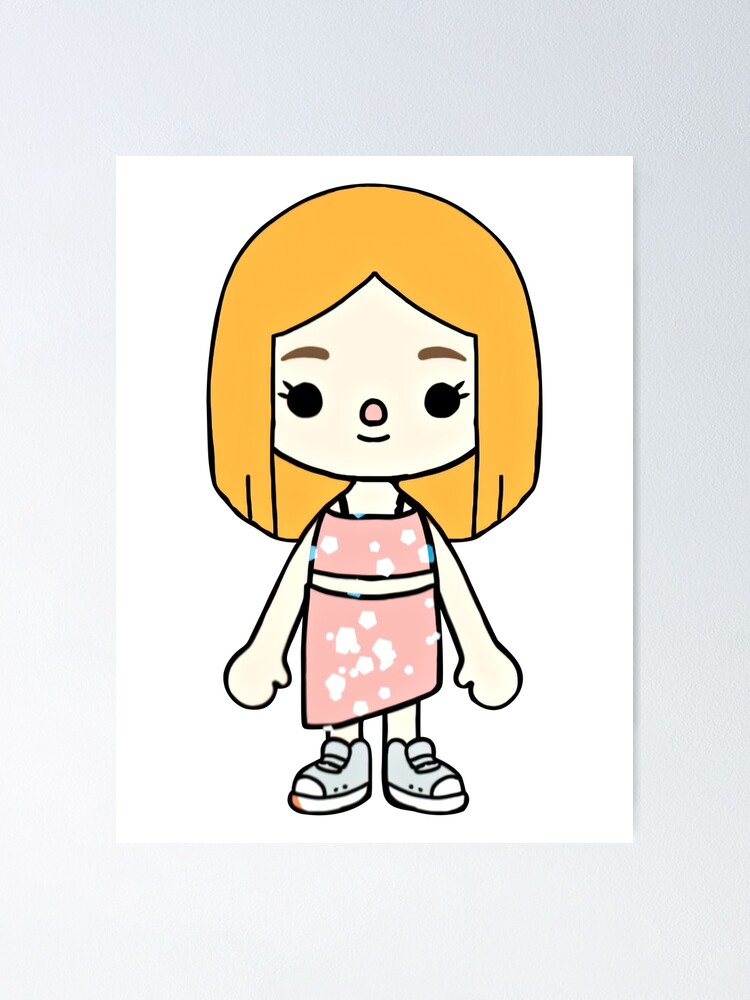 Toca Boca Paper Dolls and Clothes Poster for Sale by