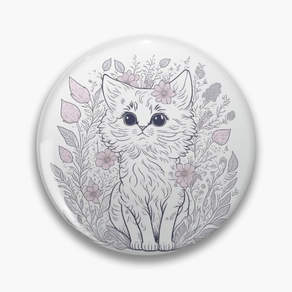 Item preview, Whity Chaming Cat designed and sold by pigipeach.
