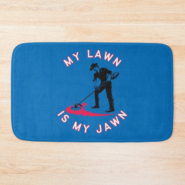 Item preview, My Lawn Is My Jawn Blue Red designed and sold by AlpacaSmokes.