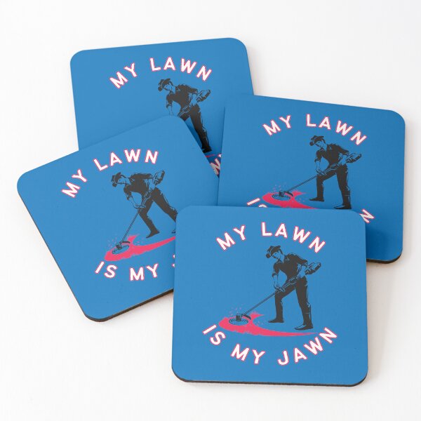 Item preview, My Lawn Is My Jawn Blue Red designed and sold by AlpacaSmokes.